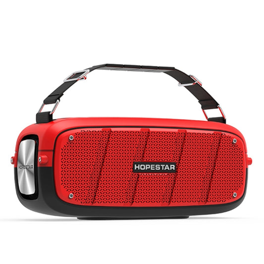 HOPESTAR A20 TWS Portable Outdoor Waterproof Subwoofer Bluetooth Speaker, Support Power Bank & Hands-free Call & U Disk & TF Card & 3.5mm AUX(Red) - Desktop Speaker by HOPESTAR | Online Shopping UK | buy2fix