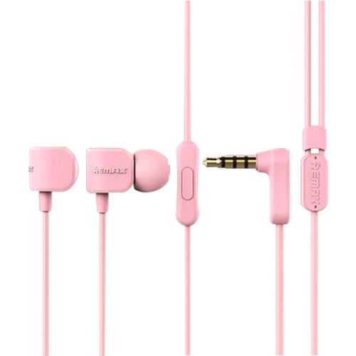 Remax RM-502 Elbow 3.5mm In-Ear Wired Heavy Bass Sports Earphones with Mic(Pink) - Sport Earphone by REMAX | Online Shopping UK | buy2fix