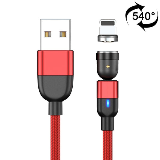 1m 3A Output USB to 8 Pin 540 Degree Rotating Magnetic Data Sync Charging Cable(Red) - Charging Cable & Head by buy2fix | Online Shopping UK | buy2fix