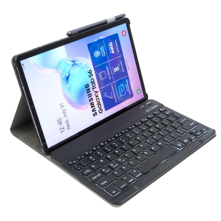 ST 860S For Samsung Galaxy Tab S6 10.5 inch T860 / T865 Detachable Backlight Bluetooth Keyboard Tablet Case with Stand & Pen Slot Function (Black) - Samsung Keyboard by buy2fix | Online Shopping UK | buy2fix