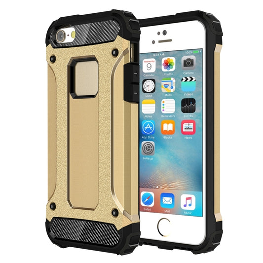 Tough Armor TPU + PC Combination Case for iPhone SE & 5 & 5s(Gold) - More iPhone Cases by buy2fix | Online Shopping UK | buy2fix