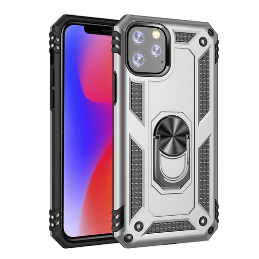 Armor Shockproof TPU + PC Protective Case for iPhone 11 Pro, with 360 Degree Rotation Holder(Grey) - iPhone 11 Pro Cases by buy2fix | Online Shopping UK | buy2fix