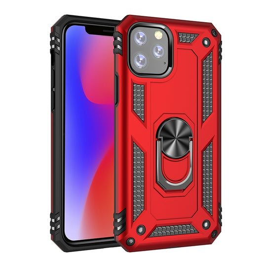 Armor Shockproof TPU + PC Protective Case for iPhone 11 Pro, with 360 Degree Rotation Holder(Red) - iPhone 11 Pro Cases by buy2fix | Online Shopping UK | buy2fix