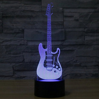 Electric Guitar Shape 3D Touch Switch Control LED Light , 7 Color Discoloration Creative Visual Stereo Lamp Desk Lamp Night Light - Novelty Lighting by buy2fix | Online Shopping UK | buy2fix