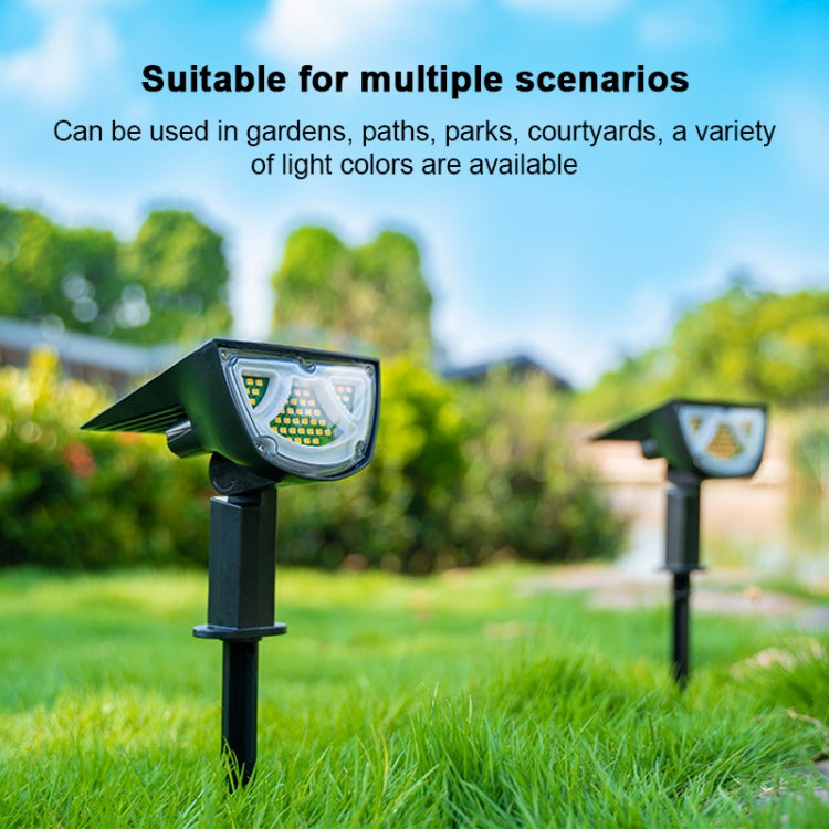 Solar Projection Light Outdoor IP65 Waterproof LED Landscape Garden Ground Plug Light Decorative Lawn Lamp (White Light) - Solar Lights by buy2fix | Online Shopping UK | buy2fix