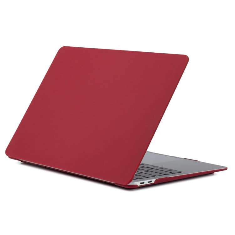 For MacBook Air 13.3 inch A1932 2018 & A2179 2020 & A2337 Laptop Matte Style Protective Case(Wine Red) - MacBook Air Cases by buy2fix | Online Shopping UK | buy2fix