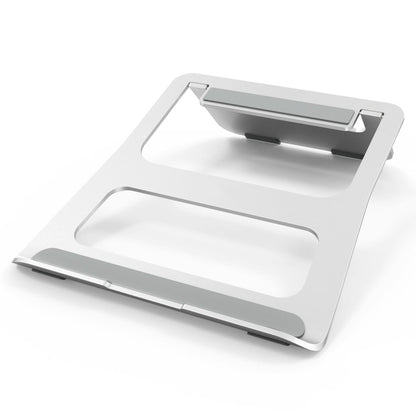 Universal Folding Aluminum Alloy Desktop Height Extender Holder Stand for Macbook, Samsung, Sony, Lenovo and other 17 inch and Below Laptops(Silver) - MacBook Holder by buy2fix | Online Shopping UK | buy2fix