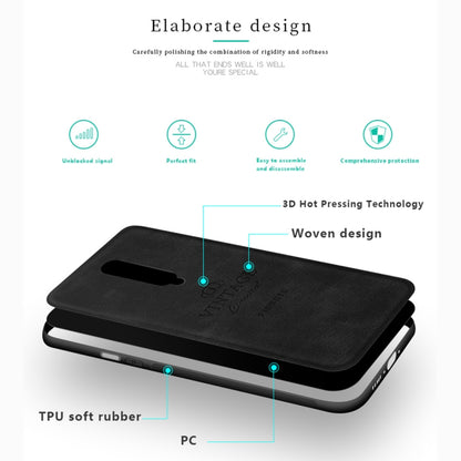 PINWUYO Shockproof Waterproof Full Coverage PC + TPU + Skin Protective Case for OnePlus 7(Brown) - OnePlus Cases by PINWUYO | Online Shopping UK | buy2fix