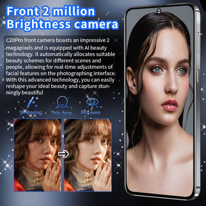 C20 Pro U20, 3GB+64GB, 6.53 inch, Face Identification, Android 8.1 MTK6737 Quad Core, Network: 4G, OTG (White) -  by buy2fix | Online Shopping UK | buy2fix