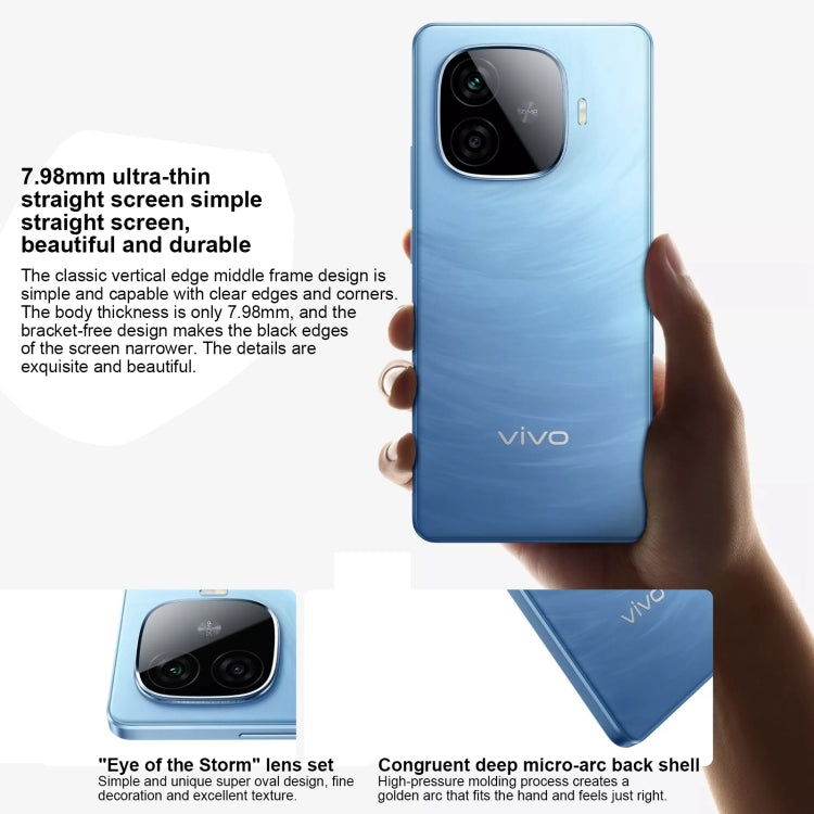 vivo Y200 GT, Dual Back Cameras, 8GB+256GB, Face ID Screen Fingerprint Identification, 6.78 inch Android 14.0 OriginOS 4 Snapdragon 7 Gen 3 Octa Core 2.63GHz, OTG, NFC, Network: 5G, Support Google Play (Black) - vivo by vivo | Online Shopping UK | buy2fix