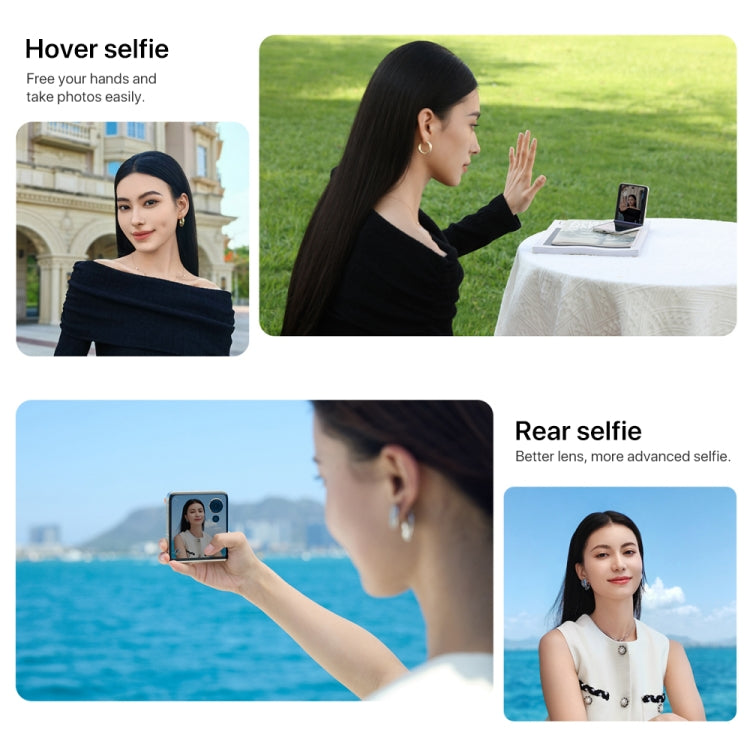 Honor Magic V Flip, 12GB+256GB, 6.8 inch + 4.0 inch Screen MagicOS 8.0 Snapdragon 8+ Gen 1 Octa Core, Network: 5G, NFC, OTG (White) - Honor by Huawei | Online Shopping UK | buy2fix