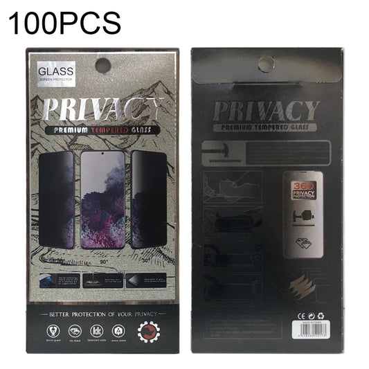 100 PCS Phone Anti-peeping Tempered Glass Protective Film Paper Box Packing, Size: 178x90x5mm - Others by buy2fix | Online Shopping UK | buy2fix