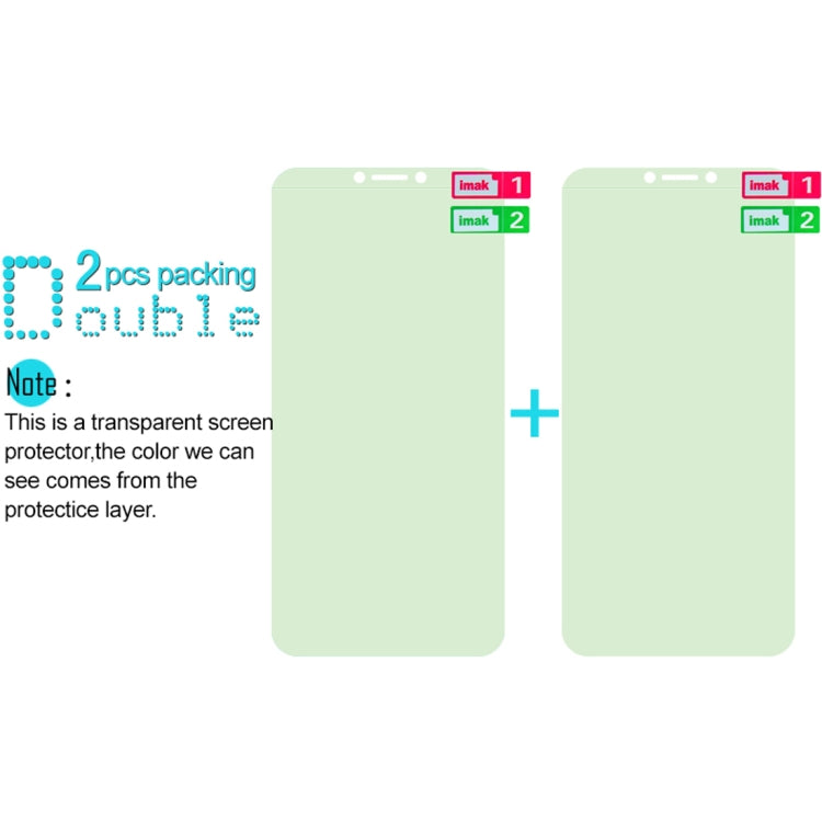 2 PCS IMAK 0.15mm Curved Full Screen Protector Hydrogel Film Front Protector for Galaxy S9 Plus - For Samsung by imak | Online Shopping UK | buy2fix