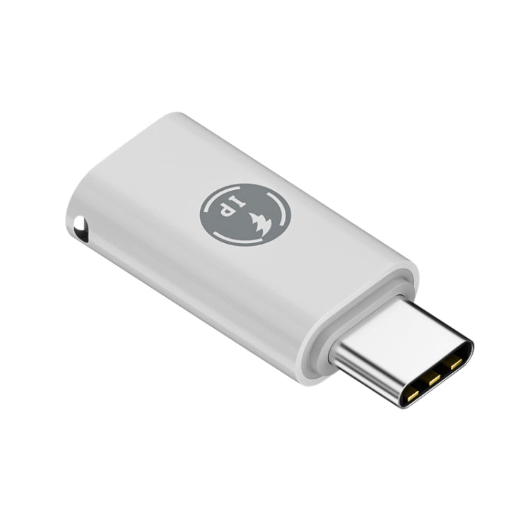 USB-C / Type-C Male to 8 Pin Female ABS Charging Adapter - Converter & Adapter by buy2fix | Online Shopping UK | buy2fix