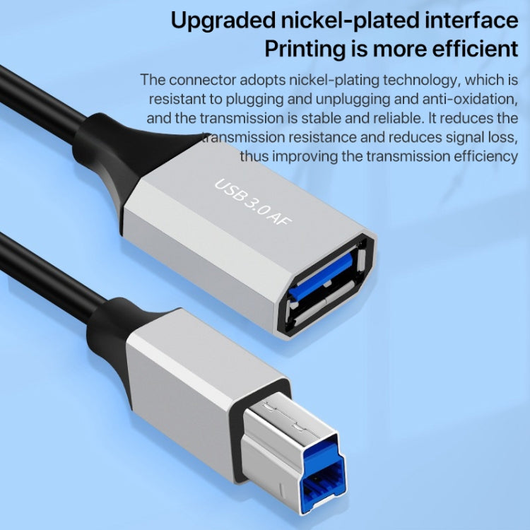 USB-C / Type-C 3.1 to USB 3.0 Male Square Port Printer Data Transmission Extension Cable, Length:0.5m - USB Cable by buy2fix | Online Shopping UK | buy2fix