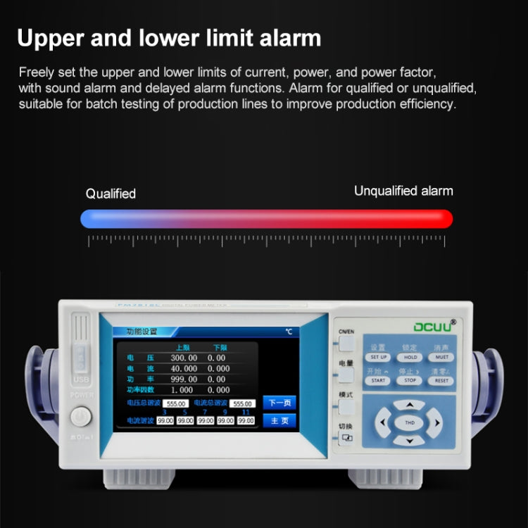 DCUU PM2818C AC 20A Intelligent Electrical Parameters Measuring Instrument (EU Plug) - Current & Voltage Tester by buy2fix | Online Shopping UK | buy2fix