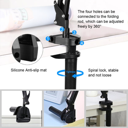 PULUZ Live Broadcast Desktop Articulating Arm Holder with Phone Clamp (Black) - Lazy Bracket by PULUZ | Online Shopping UK | buy2fix