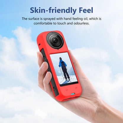 For Insta360 X4 PULUZ Full Body Dust-proof Silicone Protective Case (Red) - Case & Bags by PULUZ | Online Shopping UK | buy2fix