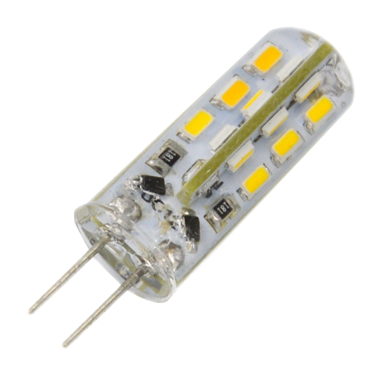 G4 2W 120LM Silicone Corn Light Bulb, 24 LED SMD 3014, Warm White Light, DC 12V - LED Blubs & Tubes by buy2fix | Online Shopping UK | buy2fix