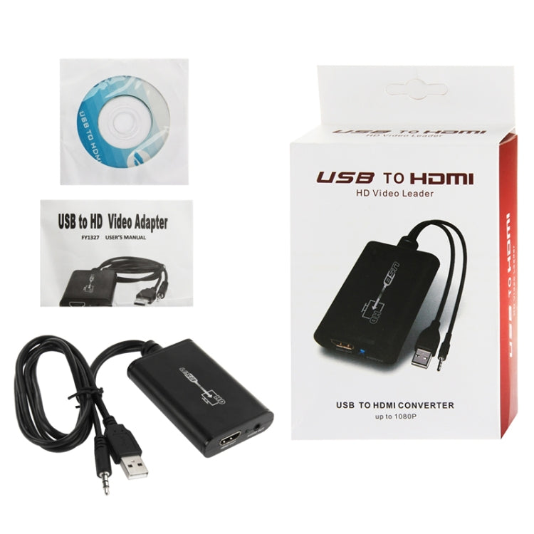 USB 2.0 to HDMI HD Video Leader Converter for HDTV, Support Full HD 1080P - Converter by buy2fix | Online Shopping UK | buy2fix