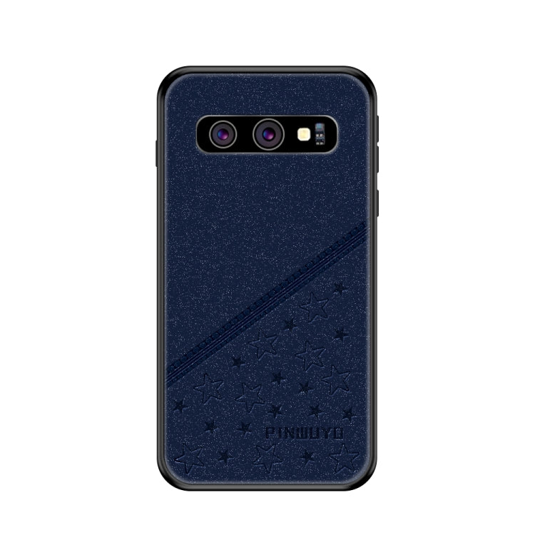 PINWUYO Full Coverage Waterproof Shockproof PC+TPU+PU Case for Galaxy S10 (Blue) - Galaxy Phone Cases by PINWUYO | Online Shopping UK | buy2fix