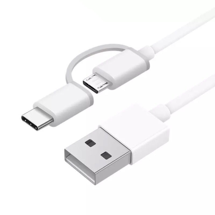 2.4A QC3.0 USB to Micro USB + USB-C / Type-C Fast Charging + Data Transmission TPE Data Cable, Cable Length: 1m - Multifunctional Cable by buy2fix | Online Shopping UK | buy2fix