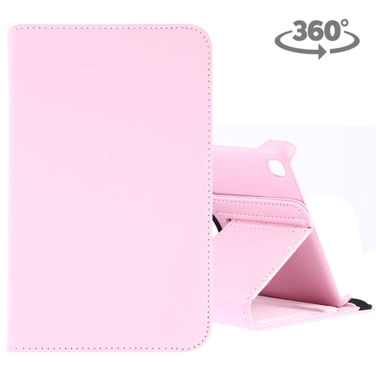 Litchi Texture Horizontal Flip 360 Degrees Rotation Leather Case for Galaxy Tab A 8 (2019) / P200 / P205, with Holder (Pink) - Tab A 8.0 & S Pen (2019) P200/P205 by buy2fix | Online Shopping UK | buy2fix