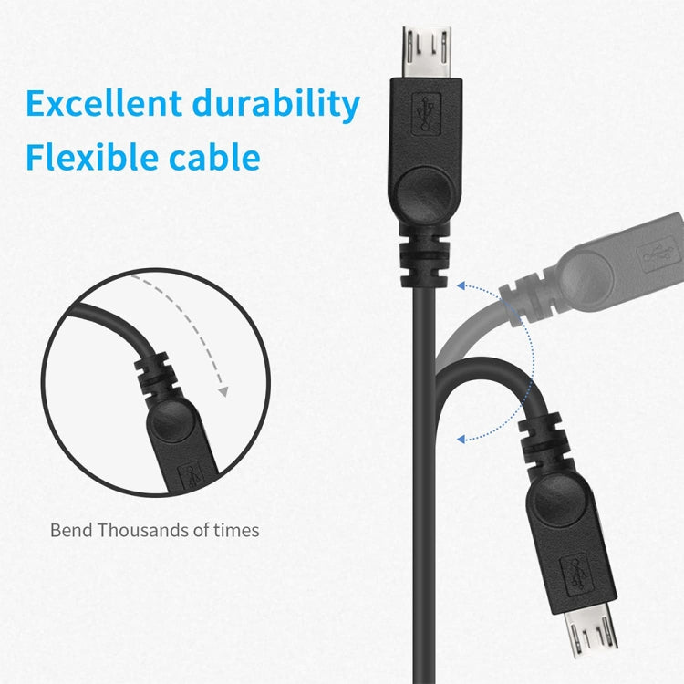 Micro USB Female to USB-C / Type-C Male + Micro USB Male Adapter Y Cable, Total Length: about 30cm, For Samsung, Huawei, Xiaomi, HTC, Meizu, Sony and other Smartphones - Multifunctional Cable by buy2fix | Online Shopping UK | buy2fix