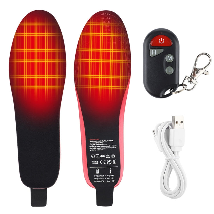 Rechargeable Electric Heating Insole Wireless Remote Control Smart Thermal Insole,Size:Medium(34-40 Size) - Shoes Care by buy2fix | Online Shopping UK | buy2fix