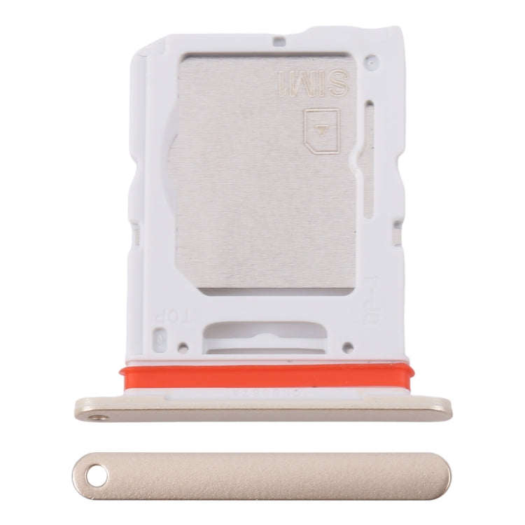 For Samsung Galaxy M55 SM-M556B Original SIM Card Tray + SIM Card Tray / Micro SD Card Tray (Gold) - Galaxy M Series Parts by buy2fix | Online Shopping UK | buy2fix