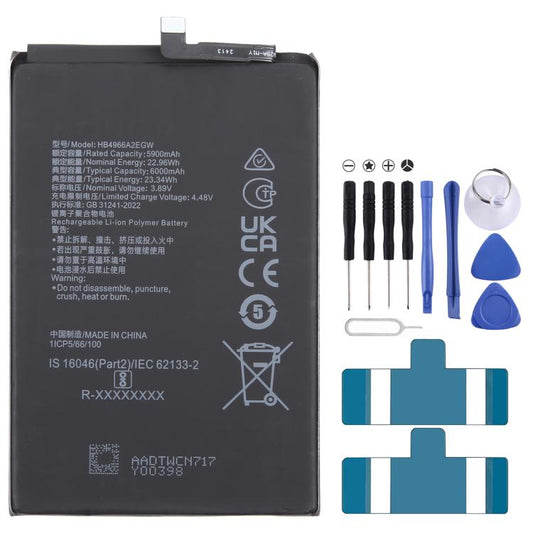 For Honor 90 Smart HB4966A2EGW 5900mAh Li-Polymer Battery Replacement - For Huawei by buy2fix | Online Shopping UK | buy2fix