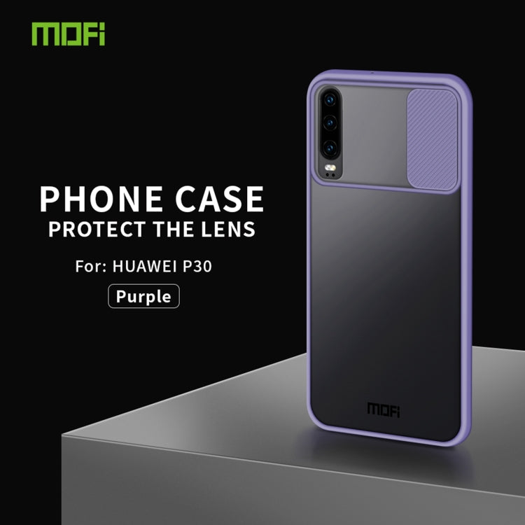 For Huawei P30 MOFI Xing Dun Series PC + TPU Anti-peep Waterproof And Anti-drop All-inclusive Protective Shell, Translucent Frosted(Purple) - Huawei Cases by MOFI | Online Shopping UK | buy2fix