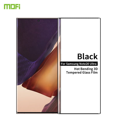 For Samsung Galaxy Note20 Ultra MOFI 9H 3D Explosion Proof Thermal Bending Full Screen Covered With Tempered Glass Film（Ultrasonic fingerprint unlock）(Black) - Galaxy Tempered Glass by MOFI | Online Shopping UK | buy2fix