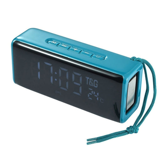 T&G TG174 TWS Mmirror Bluetooth Speaker, Support Alarm Clock / Time & Temperature Display / Micro SD Card / FM / MP3(Green) - Desktop Speaker by T&G | Online Shopping UK | buy2fix