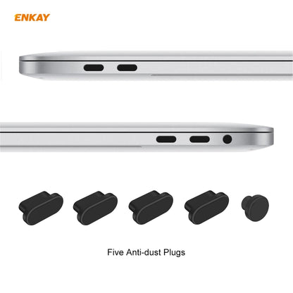 ENKAY 3 in 1 Matte Laptop Protective Case + US Version TPU Keyboard Film + Anti-dust Plugs Set for MacBook Pro 13.3 inch A1708 (without Touch Bar)(Purple) - MacBook Pro Cases by ENKAY | Online Shopping UK | buy2fix