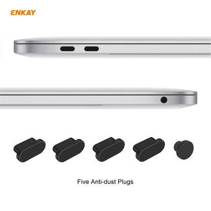 ENKAY 3 in 1 Matte Laptop Protective Case + US Version TPU Keyboard Film + Anti-dust Plugs Set for MacBook Air 13.3 inch A1932 (2018)(Orange) - MacBook Air Cases by ENKAY | Online Shopping UK | buy2fix