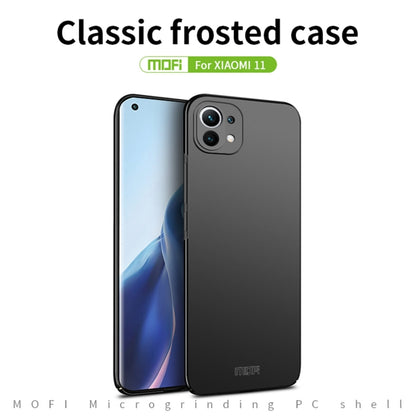 For Xiaomi Mi 11 MOFI Frosted PC Ultra-thin Hard Case(Black) - Xiaomi Cases by MOFI | Online Shopping UK | buy2fix