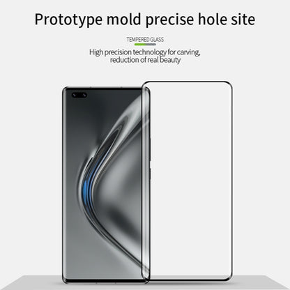 For Honor V40 PINWUYO 9H 3D Hot Bending Tempered Glass Film(Black) - Honor Tempered Glass by PINWUYO | Online Shopping UK | buy2fix