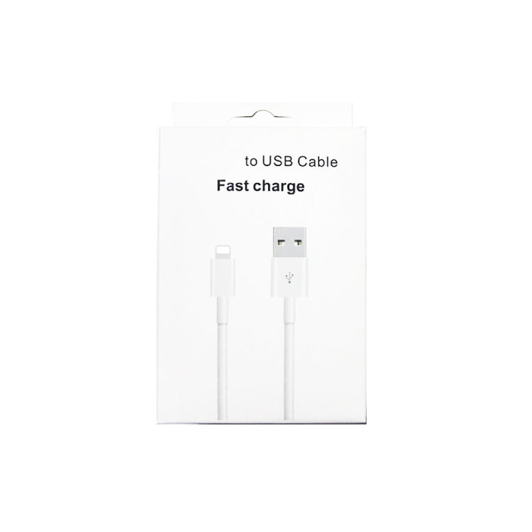 XJ-51 3A USB to 8 Pin Fast Charging Cable for iPhone 12 Series, Length: 2m - Normal Style Cable by buy2fix | Online Shopping UK | buy2fix