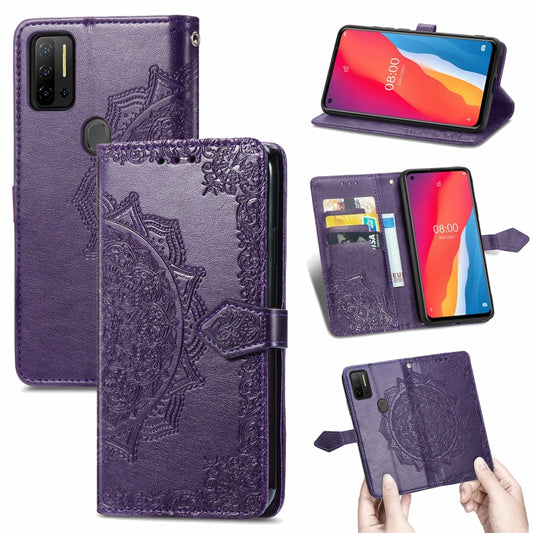 For Ulefone Note 11 Plus Mandala Flower Embossed Horizontal Flip Leather Case with Bracket / Card Slot / Wallet / Lanyard(Purple) - Ulefone Cases by buy2fix | Online Shopping UK | buy2fix