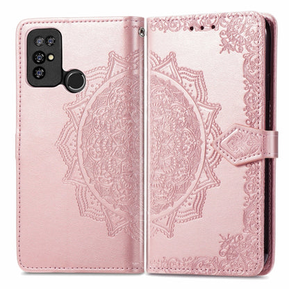 For Doogee X96 Pro Mandala Flower Embossed Horizontal Flip Leather Case with Holder & Three Card Slots & Wallet & Lanyard(Rose Gold) - More Brand by buy2fix | Online Shopping UK | buy2fix