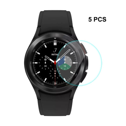 5 PCS For Samsung Galaxy Watch4 Classic 42mm ENKAY Hat-Prince 0.2mm 9H 2.15D Curved Edge Tempered Glass Screen Protector Watch Film - Screen Protector by ENKAY | Online Shopping UK | buy2fix