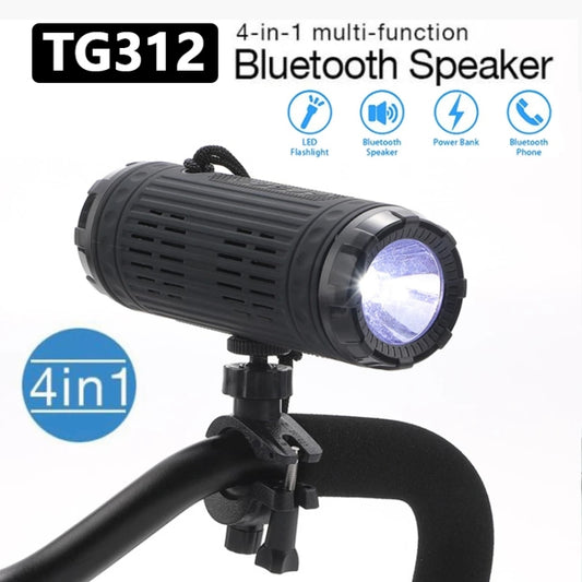 T&G TG312 LED Outdoor Portable Multifunctional Wireless Bluetooth Speaker(Black) - Waterproof Speaker by T&G | Online Shopping UK | buy2fix