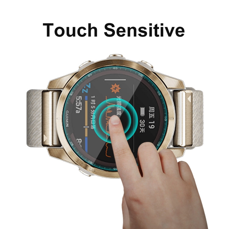 5 PCS For Garmin Fenix 7S ENKAY 0.2mm 9H Tempered Glass Screen Protector Watch Film - Screen Protector by ENKAY | Online Shopping UK | buy2fix