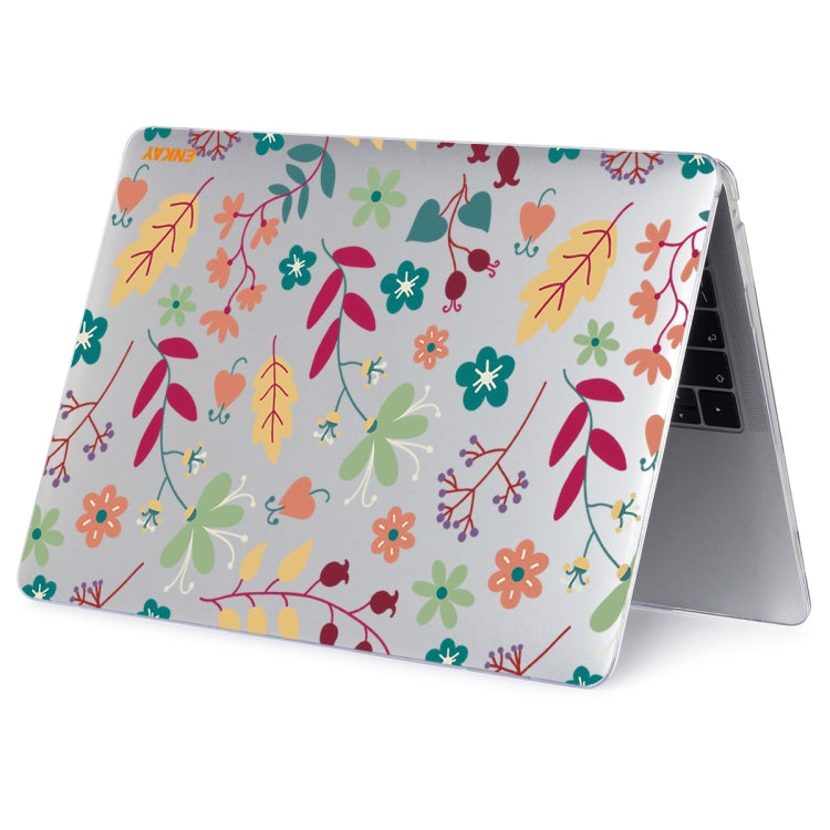 ENKAY Flower Series Pattern Laotop Protective Crystal Case For MacBook Pro 14.2 inch A2442 (2021)(Spring) - MacBook Pro Cases by ENKAY | Online Shopping UK | buy2fix