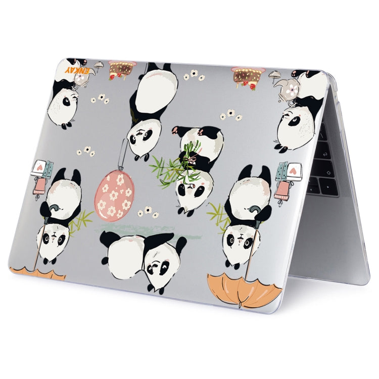 ENKAY Animal Series Pattern Laotop Protective Crystal Case For MacBook Pro 15.4 inch A1707 / A1990(Panda) - MacBook Pro Cases by ENKAY | Online Shopping UK | buy2fix