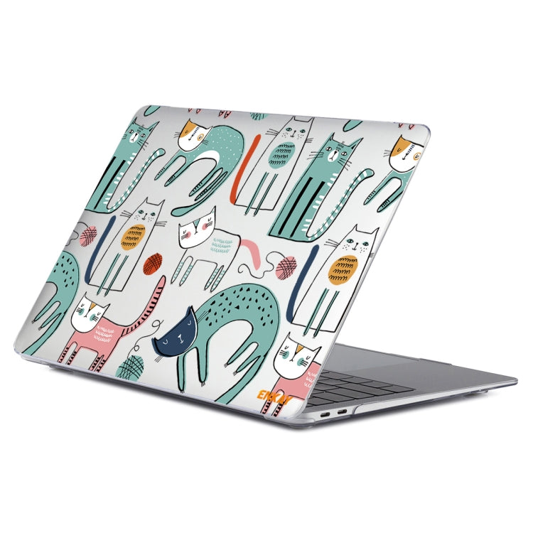 ENKAY Animal Series Pattern Laotop Protective Crystal Case For MacBook Pro 16 inch A2141(Thin Cat) - MacBook Pro Cases by ENKAY | Online Shopping UK | buy2fix