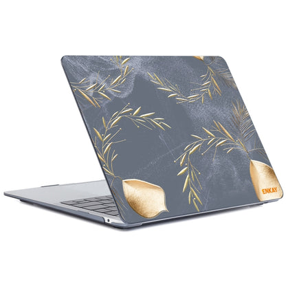 ENKAY Vintage Pattern Series Laotop Protective Crystal Case For MacBook Pro 13.3 inch A1706 / A1708 / A1989 / A2159(Wild Oats) - MacBook Pro Cases by ENKAY | Online Shopping UK | buy2fix