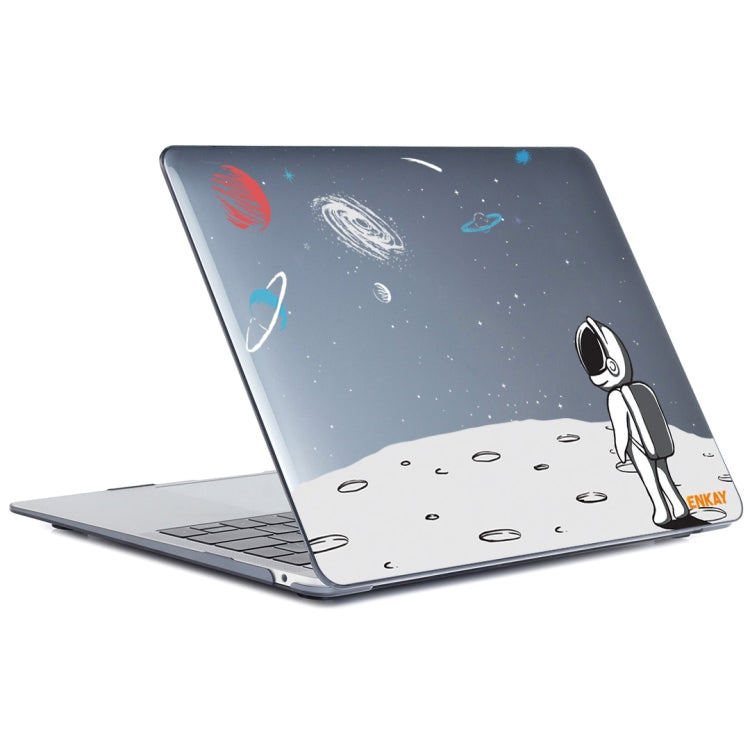 For MacBook Air 13.3 inch A1932 / A2179 / A2337 ENKAY Star Series Pattern Laotop Protective Crystal Case(Backpack Astronaut) - MacBook Air Cases by ENKAY | Online Shopping UK | buy2fix