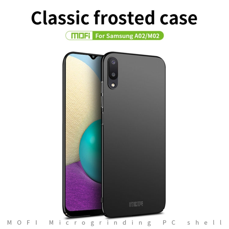 For Samsung Galaxy A02 / M02 MOFI Frosted PC Ultra-thin Hard Phone Case(Black) - Galaxy Phone Cases by MOFI | Online Shopping UK | buy2fix